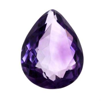 Natural Certified Amethyst Loose Stone 6.25 Ratti 5.68 Carat Katela Pear Shape Birthstone 1