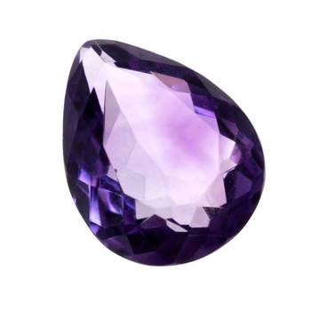 Natural Certified Amethyst Loose Gemstone 7.25 Ratti 6.59 Carat Katela Pear Rashi Ratan 2