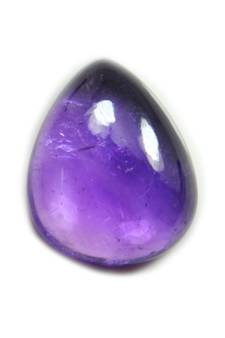 Cabochon Natural Amethyst Loose Stone 6.25 Ratti 5.68 Carat Katela Pear Shape Birthstone