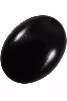 Natural Certified Black Onyx Loose Stone 6.25 Ratti 5.68 Carat Oval Shape Birthstone
