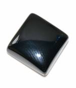 Natural Certified Black Onyx Loose Stone 6.25 Ratti 5.68 Carat Square Shape Birthstone