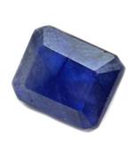 Natural Certified Blue Sapphire Gemstone 10.25 Ratti 9.32 Carat Rectangle Shape Nilam Bead