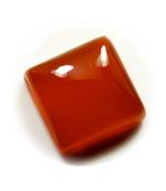 Natural Certified Red Carnelian 9.25 Ratti 8.41 Carat Square Astrology Loose Gemstone