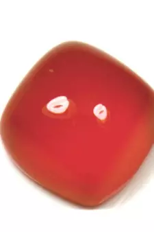 Certified Real Carnelian Stone 4.25 Ratti 3.86 Carat Square Cushion For Astrological Use
