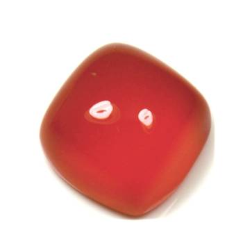 Natural Certified Square Cushion Shape Carnelian 5.25 Ratti 4.77 Carat Stone Rashi Ratan 2