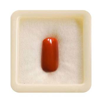Natural Italian Moonga Loose Gemstone Red Munga Birthstone Astrology 6.25 Ratti 5.68 Carat 1