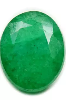 Real Gemstone 9.25 Ratti 8.41 Carat Oval Shape Indian Emerald Astrology Rashi Ratan Panna