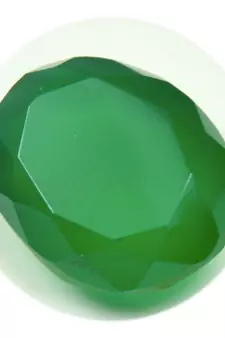 Natural Certified Green Onyx Loose Gemstone 7.25 Ratti 6.59 Carat Oval Rashi Ratan