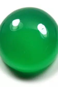 Original Certified Green Onyx Gemstone 8.25 Ratti 7.5 Carat Haqiq Round Shape Birthstone