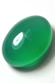Natural Certified Green Onyx Loose Gemstone 7.25 Ratti 6.59 Carat Cabochon Oval Rashi Ratan