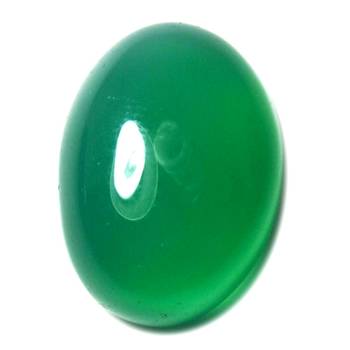 Original Certified Green Onyx Gemstone 8.25 Ratti 7.5 Carat Cabochon Oval Shape Birthstone 1