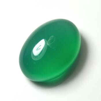 Original Certified Green Onyx Gemstone 8.25 Ratti 7.5 Carat Cabochon Oval Shape Birthstone 2
