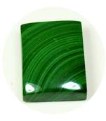 Natural Malachite Gemstone 8.25 Ratti 7.5 Carat Danafirang Rectangle Shape Chakra Healing