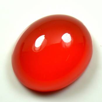 Natural Certified Red Onyx Gemstone 3.25 Ratti 2.95 Carat Oval Shape Rashi Ratan 1