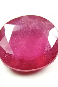 Real Certified Ruby Gemstones 9.25 Ratti 8.41 Carat Oval Shape Astrology Loose Stone Beads