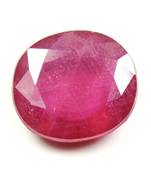 Real Certified Ruby Gemstones 9.25 Ratti 8.41 Carat Oval Shape Astrology Loose Stone Beads