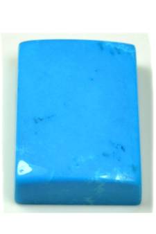 Natural Turquoise 6.25 Ratti 5.68 Carat Firoza Rectangle Cabochon Flatback Loose Stones