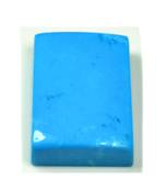 Natural Turquoise 6.25 Ratti 5.68 Carat Firoza Rectangle Cabochon Flatback Loose Stones
