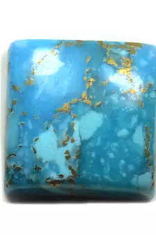 Real Copper Turquoise Gemstone 2.25 Ratti 2.04 Carat Firoza Square Shape Chakra Healing
