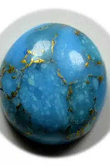 Real 6.25 Ratti 5.68 Carat Copper Turquoise Gemsotone Firoza Round For Astrological Use