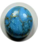 Real Certified Copper Turquoise Gemstone 7.25 Ratti 6.59 Carat Firoza Round Rashi Ratan