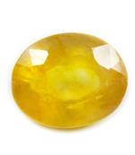 Real Certified Yellow Sapphire Stones 6.25 Ratti 5.68 Carat Pukhraj Oval Shape Astrology