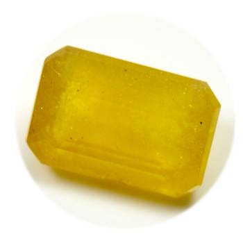 Original Yellow Sapphire 2.25 Ratti 2.04 Carat Pukhraj Rectangle Shape Astrology Gemstone 1