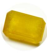 Original Certified Yellow Sapphire Gemstone 6.25 Ratti 5.68 Carat Pukhraj Rectangle Shape
