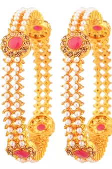 Gold ruby   bangles-and-bracelets