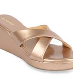 LA SAVIE Women Solid Natural Wedges