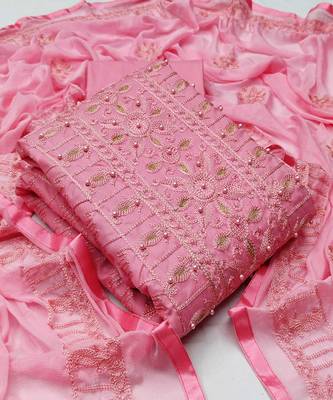 Light-pink aari cotton salwar 1