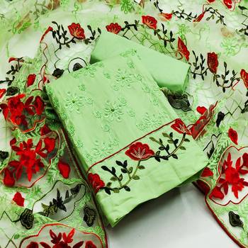Light-green aari cotton salwar 1