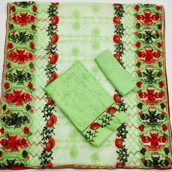 Light-green aari cotton salwar 2