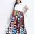 Multihued gathered dense Plus skirt