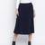 Blazed blue pleated women skirt
