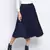 Blazed blue pleated women skirt