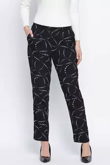 Vellic zig zag print women pants