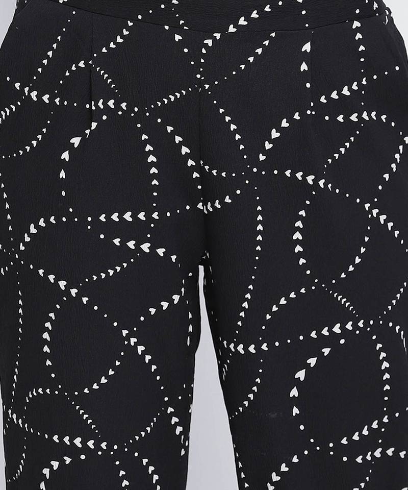 Vellic zig zag print women pants