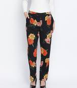 Spooky flowerous casual women pant