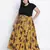 Sizzlling sunny printed print plus size skirt
