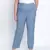 Lattic blue peinted plus size Elasticated pant