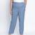Lattic blue peinted plus size Elasticated pant