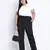 Quirky black check  plus size Elasticated pant