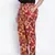 Elated coloruful printed printed plus size Elasticated pant