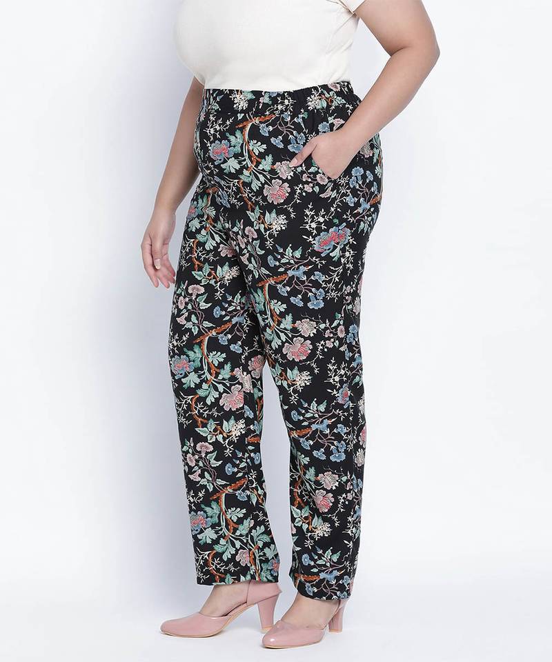 Catopez printed printed plus szie Elasticated pant