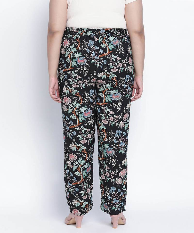 Catopez printed printed plus szie Elasticated pant