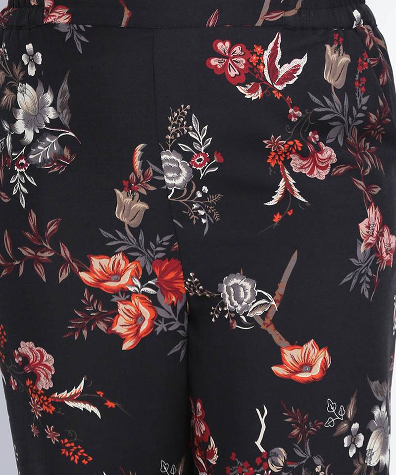 Utallic Tropical printed plus size  Elasticated pant