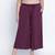 Windzour soild wine plus size Elasticated pant