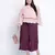 Windzour soild wine plus size Elasticated pant