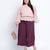 Windzour soild wine plus size Elasticated pant